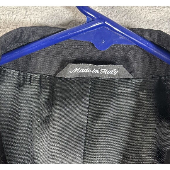 Zanieri Zignone Super 100 Wool Tuxedo 2‎ Piece Men’s Size 42R/30W Black Wedding - Picture 8 of 16